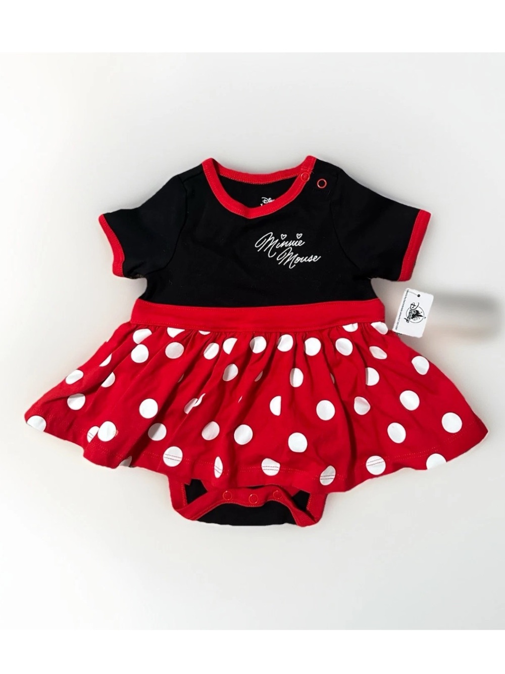Disney Baby Polka Dot Minnie Bodysuit with Skirt‎ Size 12-18 Months, girlhood